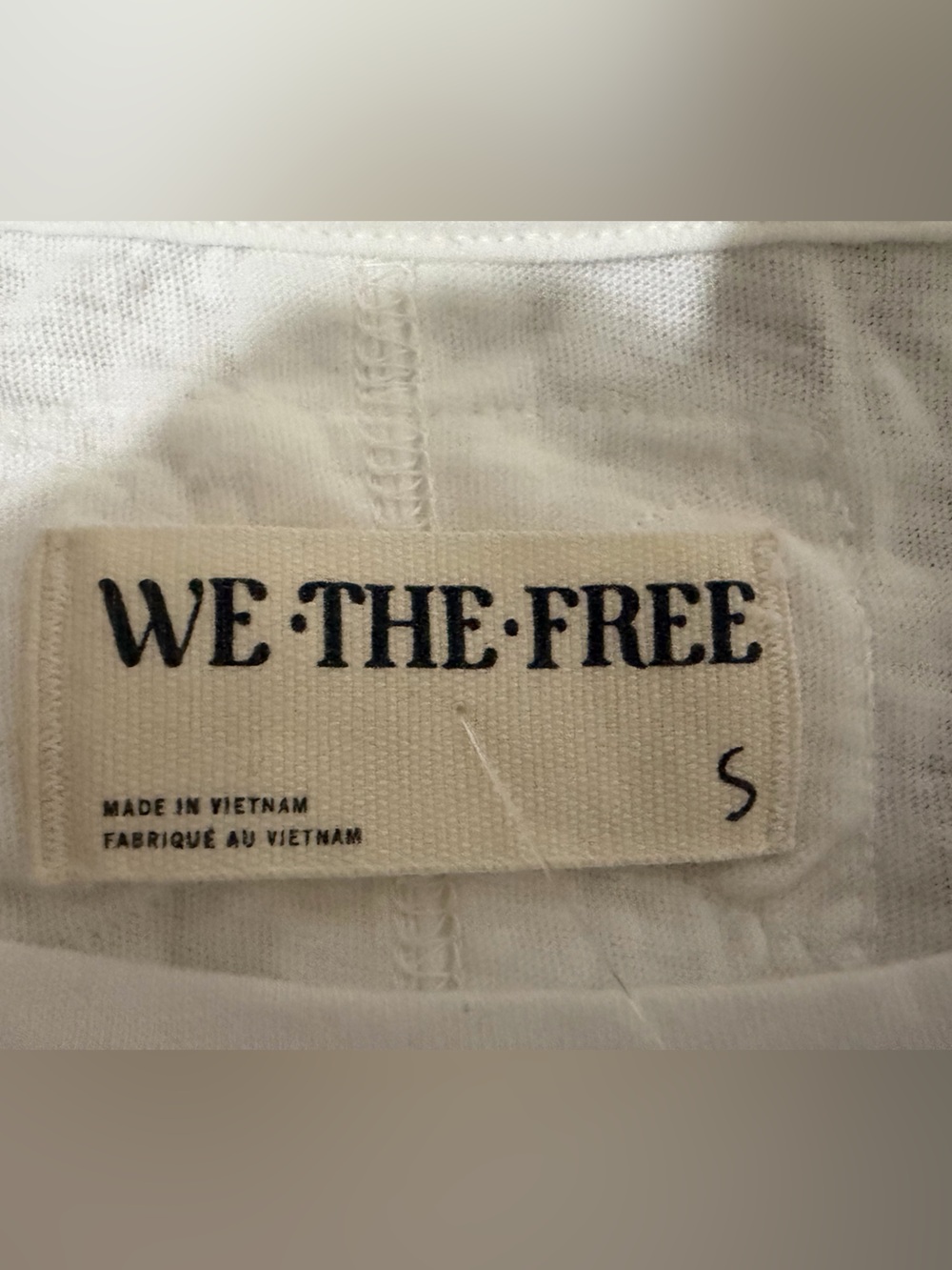 We The Free white/cream short sleeve tee